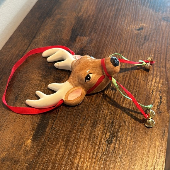 Vtg. MIDWEST IMPORTERS of CANNON FALLS Reindeer Ornament Christmas Holidays - Picture 2 of 7